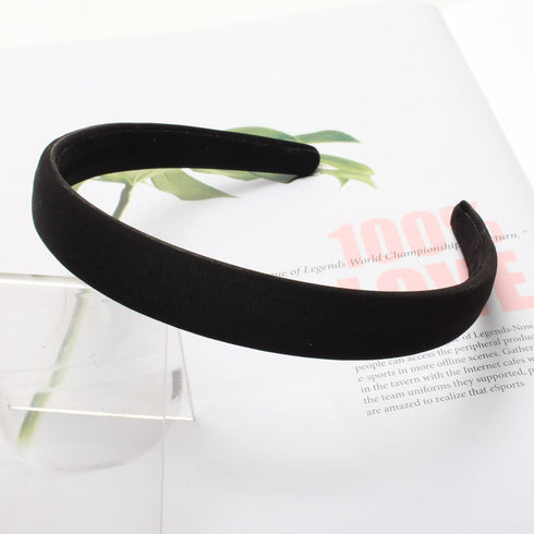 Solid Simple Headbands for Women, 0.7inch Plain Soft Cloth Hair Bands, Pack of 6 Cute Accessories