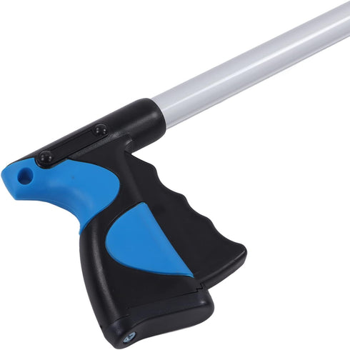 Trash Grabber, Aluminum Alloy ABS Material, Folding Design, Lightweight Portable Blue Black Labor Saving Picker