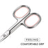 LIVINGO Premium Curved and Rounded Nose Hair Scissors for Men, 2 PC Set for Beard, Mustache, Ear, Facial Hair