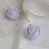 Premium Purple Rose Aromatherapy Candle with Essential Oils for Relaxation