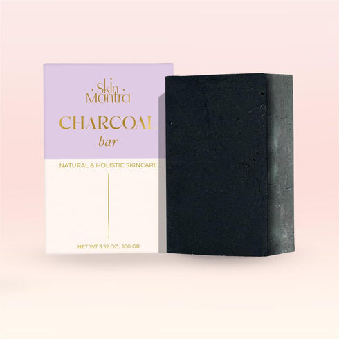 SKIN MATRA - Holistic & Natural Charcoal Bar - Handmade Skincare with Activated Charcoal, Organic Olive Oil