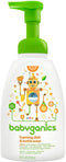 Babyganics Foaming Dish & Bottle Soap, Citrus, 16 Fl Oz Pump Bottle, Plant-Derived Cleaning Power, Removes Dried Milk
