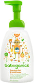 Babyganics Foaming Dish & Bottle Soap, Citrus, 16 Fl Oz Pump Bottle, Plant-Derived Cleaning Power, Removes Dried Milk