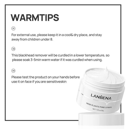 LANBENA Peel Off Mask for Blackhead Remover - 1.05oz for Face & Nose