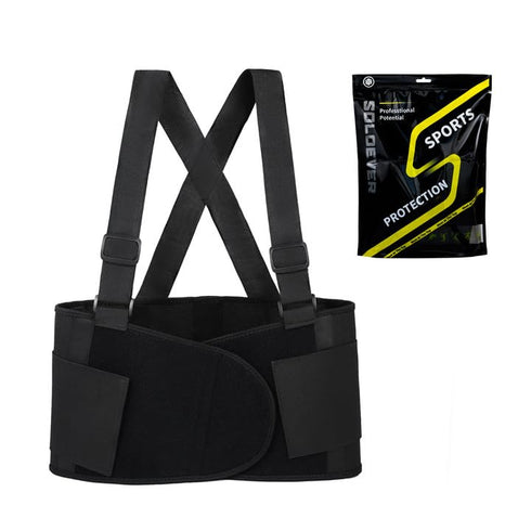 Work Back Brace for Men & Women - Adjustable Lower Back Support Belt for Pain Relief and Heavy Lifting Safety
