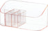 SUNFICON Makeup Holder Tray Organizer with 9 Dividers, Cosmetic Display Case for Bathroom Vanity Countertop Storage Box