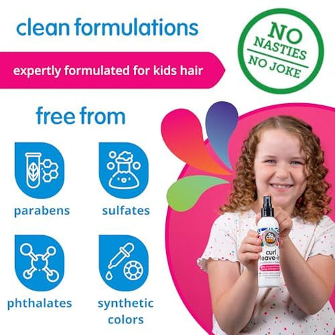 So Cozy Leave In Conditioner Spray (8 Fl Oz), Paraben-Free Detangler for Kids' Curly Hair
