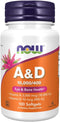 NOW Supplements Vitamin A & D 10,000/400 IU, Essential Nutrition for Eye Health*, 100 Softgels