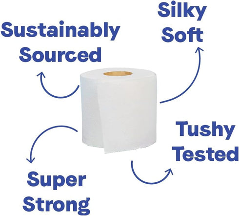 Repurpose 100% Bamboo Toilet Paper - 3 Ply, Tree Free, 12 Rolls, 300 Sheets per Roll, FSC Certified