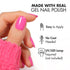 MOYOU LONDON 20 Pc Semi Cured Gel Nail Strips, Easy Apply & Remove Pastel Sweets Gel Wraps for Nails