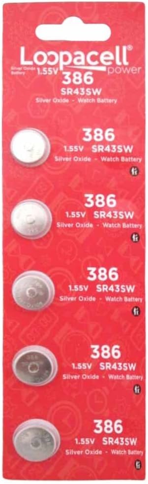 10 386 Watch Silver Oxide Batteries SR43SW SR43W