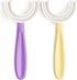 YOTEE U-Shaped Toothbrush for Kids, 2 PCS, Soft Silicone Brush Head, 360° Oral Teeth Cleaning