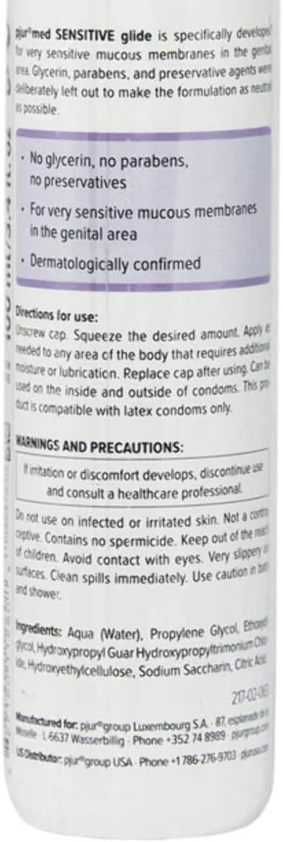 pjur med Sensitive Water-Based Lubricant for Extra Sensitive Skin