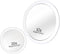 MIRRORVANA 20X & 10X Magnifying Mirror Set, Compact Travel Ready Mirror with 3 Suction Cups