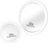 MIRRORVANA 20X & 10X Magnifying Mirror Set, Compact Travel Ready Mirror with 3 Suction Cups