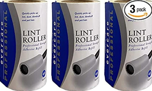 Evercare Extra Sticky Roller Refill, 180 Sheets, 60 Count (Pack of 3)