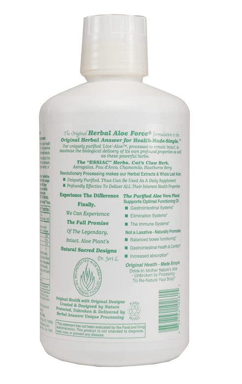 Herbal Aloe Force Aloe Vera Dietary Supplement, 32 fl oz