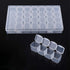Hakeeta 28 Pill Organizer - Medicine Organizer - Vitamin Organizer - Plastic - Clear - Slots - Adjustable Jewelry