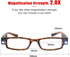 Reading Glasses with Light, Bright LED Readers, Lighted Magnifier Eyewear for Nighttime Reading, +200