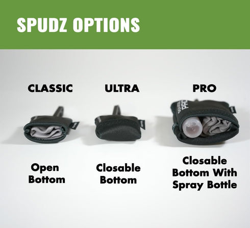 SPUDZ Classic Microfiber Cloth - Screen Cleaner and Lens Cleaner, Open Bottom, Snow Sheds, 6 x 6 Inches