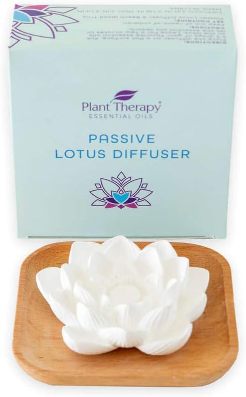 Plant Therapy Passive Lotus Flower Aromatherapy Diffuser | Chic and Natural Essential Oil Diffuser for Home, Office