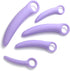 Qaveuny 5 Pack Set,Pelvic Silicone Pelvic Floor Muscle Dilator Trainer Wand Massager for WomenPelvic Floor