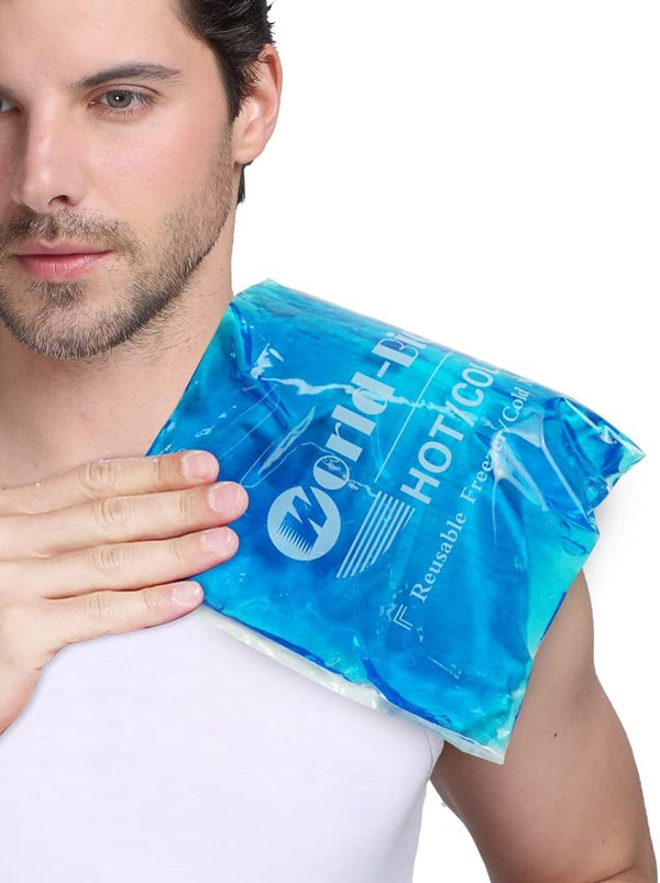 Extra Large Gel Ice Packs for Injuries Reusable Cold Compress for Shoulder Knee Back Neck - Flexible Ice Pack