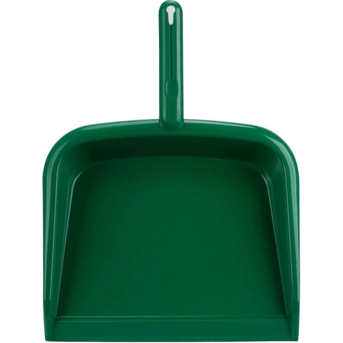 SPARTA Large Handheld Dustpan - Heavy-Duty Plastic Dustpan with Wide Lip for Countertops and Surfaces, Green