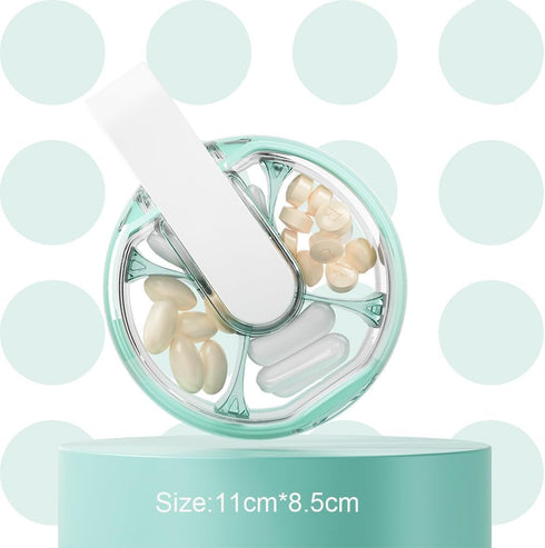 WUZIGOLF 7 Pillbox 7 Weekly Day Pill Organizer, Travel Pill Box, Pill case, Medicine Organizer, Pill Container, Day