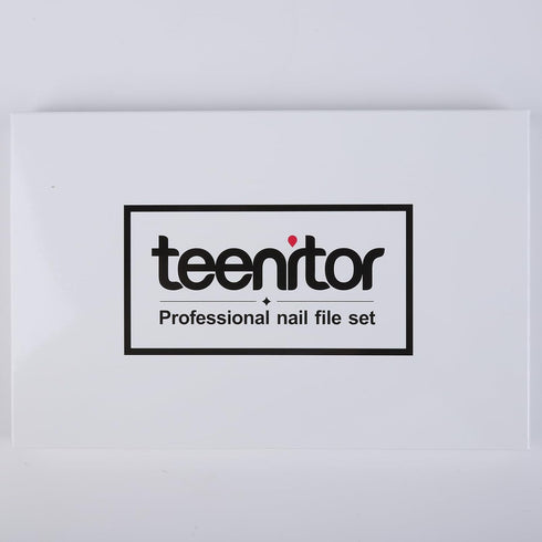 Teenitor Nail File Nail Buffer, 6 pcs Emery Boards for Natural Nails, Nail Buffer and Shine Kit, 100/180 Grit