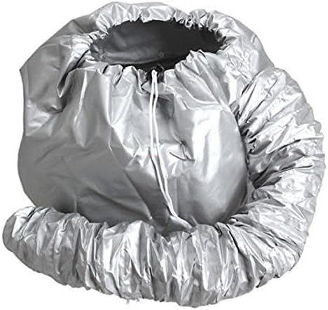Portable Soft Hair Drying Bonnet with Adjustable Attachment for Hand Held Hair Dryer, Silver