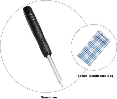 T4 Torx Screwdriver for Oakley TwoFace/TwoFace XL Sunglasses Repair Kit with Bonus Sunglasses Bag