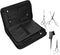 Scissors Storage Bag - Hair Stylist Scissor Holder Pouch PU Leather Salon Scissors Waterproof Hairdressing Tool Storage