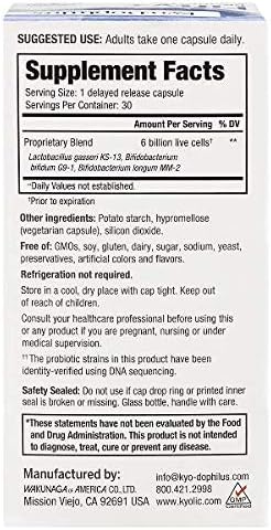 Fifty Plus Probiotic, 30 Count, 6 Billion CFU