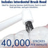 Solo Electric Toothbrush with 10 Brush Heads + 1 Interdental, Charcoal Bristles, Rechargeable, 3 Brush Modes