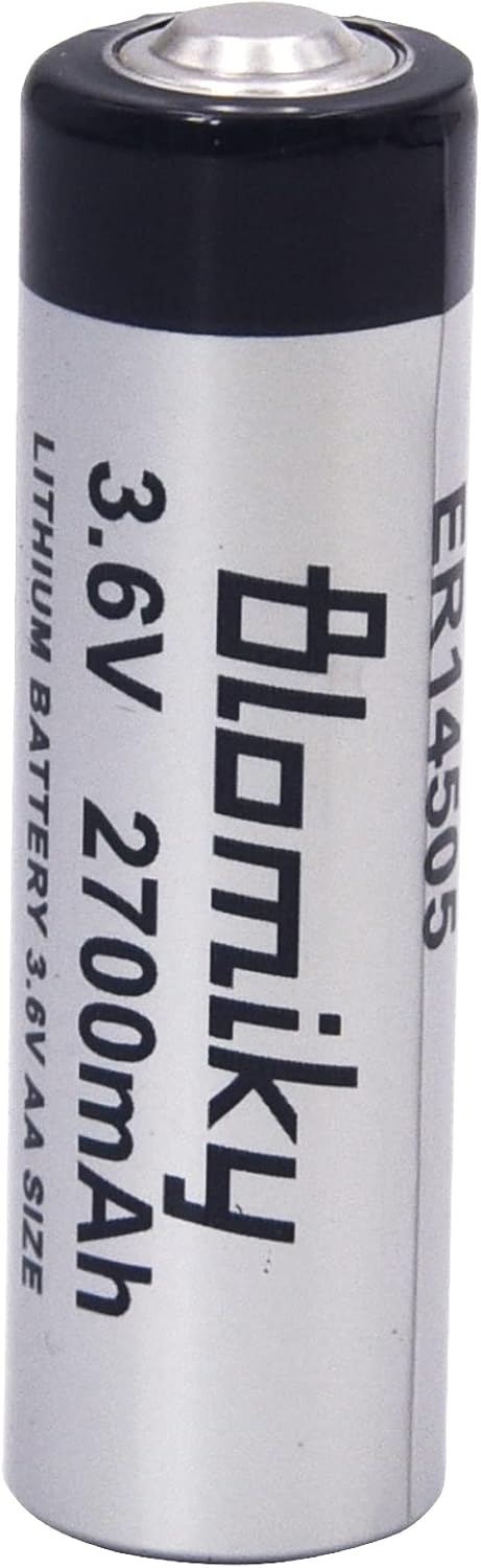 Blomiky 4 Pack 3.6V 2700mAh ER14505 Lithium AA Size Li-SOCL2 Battery for Smart Electronic Sensors
