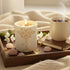 Healing Crystal Candle Gift for Women - Vanilla Cashmere Luxury Soy Candle with Crystals - Rose Quartz & Citrine