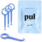 PUL Clear Aligner Removal Tool - Compatible with Invisalign, Hygienic Oral Care Accessory, Blue (Pack of 4)