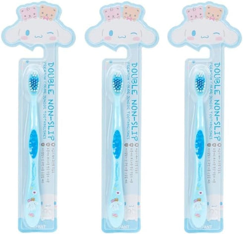 Individually Packaged Cute Toothbrush Set, Compact Head (Sky Blue, 3 Count)