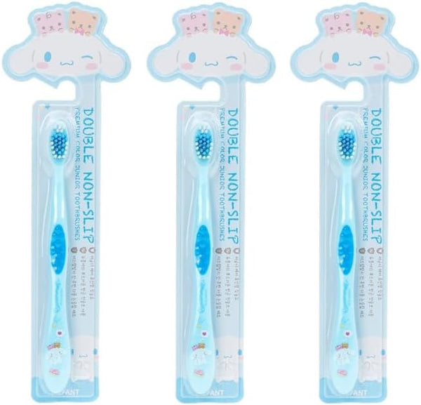 Individually Packaged Cute Toothbrush Set, Compact Head (Sky Blue, 3 Count)