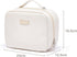 Portable Large Capacity Cosmetic Bag for Skincare Products & Makeup Brush Storage, Double Layer (White)