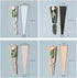 NatureMan 150Counts/6 Packaging Day17.5 4.7 1.6Inch Colors Single Rose Sleevem,Waterproof Flower Wrapping Paper Single
