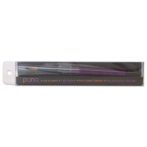 Pana Purple Wood Kolinsky Acrylic Nail Brush (Size 8) - Available in Sizes 6, 8, 10, 12, 14, 16, 18, 20, 22