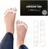 Natural Toe Spacers & Separators for Hammertoe, Food Grade Silicone Toe Stretchers for Pain Relief in Walking and Yoga