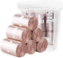 H&W 240 Counts Strong 0.5 Gallon Mini Trash Bags for Small Trash Can, Fit 2 Liters or Less, Desktop Trash Bin (6 Rolls,