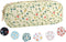 XSUIOY Floral Small Makeup Bag for Purse, Coquette Aesthetic Nylon Pencil Pouch, Waterproof Travel Organizer