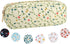 XSUIOY Floral Small Makeup Bag for Purse, Coquette Aesthetic Nylon Pencil Pouch, Waterproof Travel Organizer