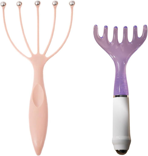 Inoostar Scalp Massager & Gua Sha Tool Set - Manual Head Massager, Massage