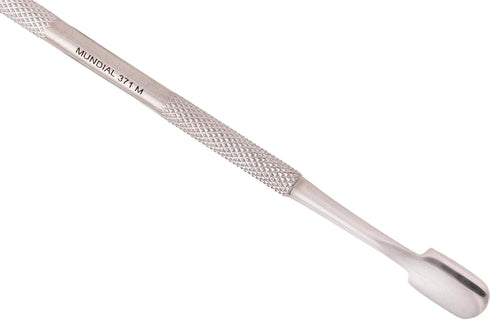 Mundial 2-Piece Manicure Pedicure Stick Set, Cuticle Pusher Nail Care Tools for Perfect Cuticles