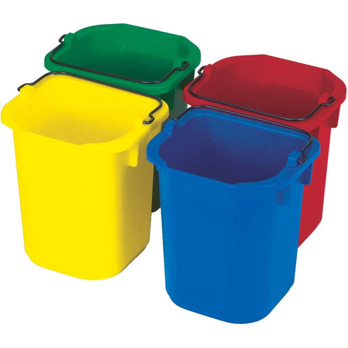 Rubbermaid Commercial Products 5-Quart Heavy-Duty Cleaning Pail, Blue Utility Bucket with Spout